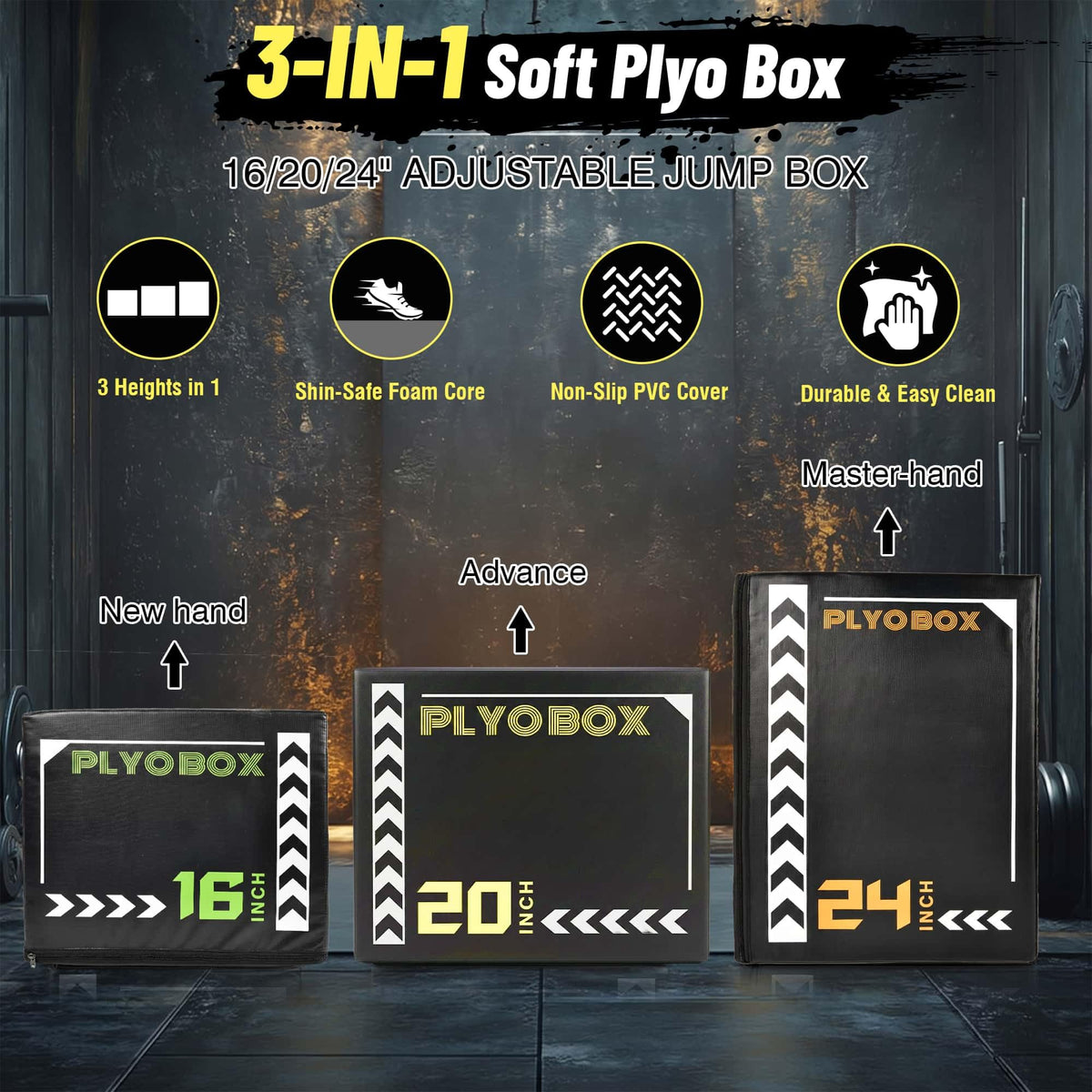 3-in-1 Foam Plyo Box D28826