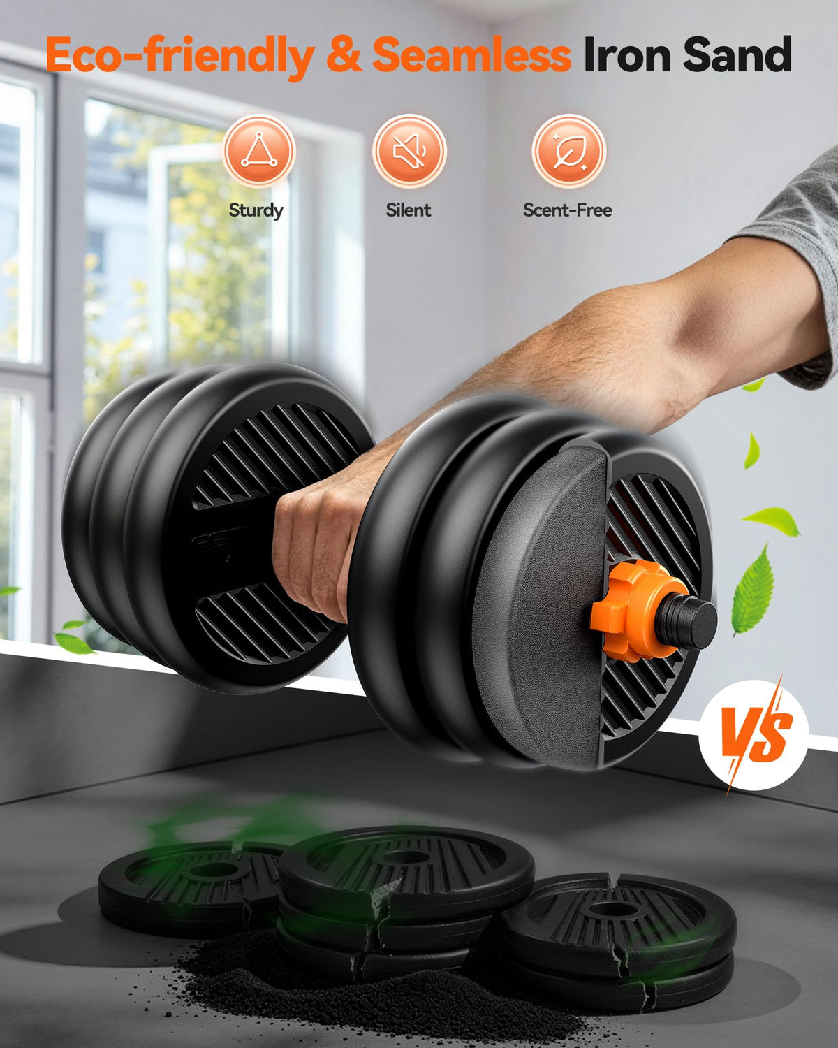 Adjustable Dumbbells Free Weight Set with Connector T19141