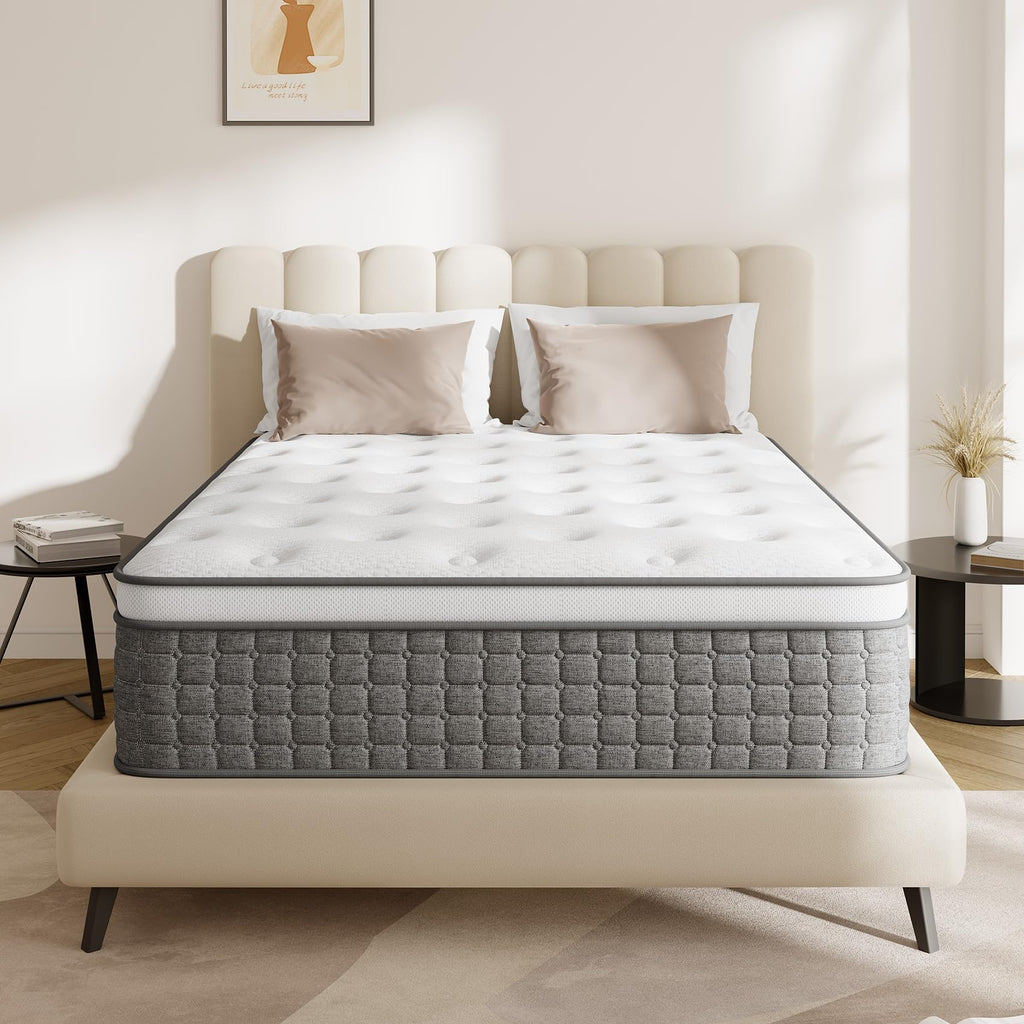 Full Size 12 Hybrid Medium Firm Memory Foam Pocket Springs Mattress D70433