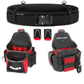 Heavy Duty Tool Belt with 2 Tool Pouches, Adjustable Work Belt I879154