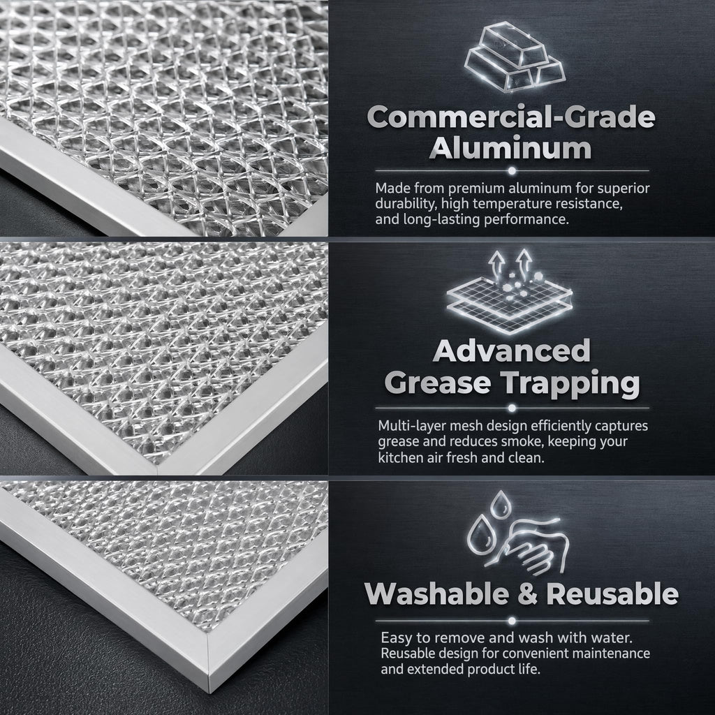 Aluminum Mesh Range Hood Filter 11.5"x17.25" 2 Pack L88524