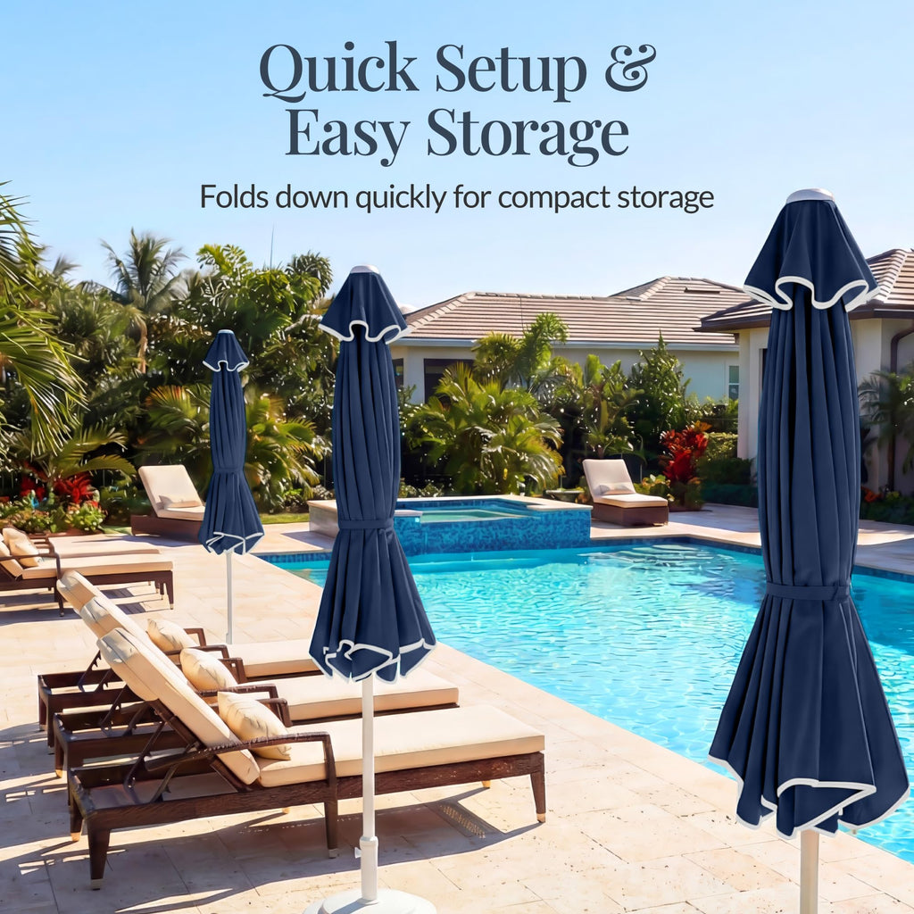 Patio Market Umbrella with Crank & Tilt P188542