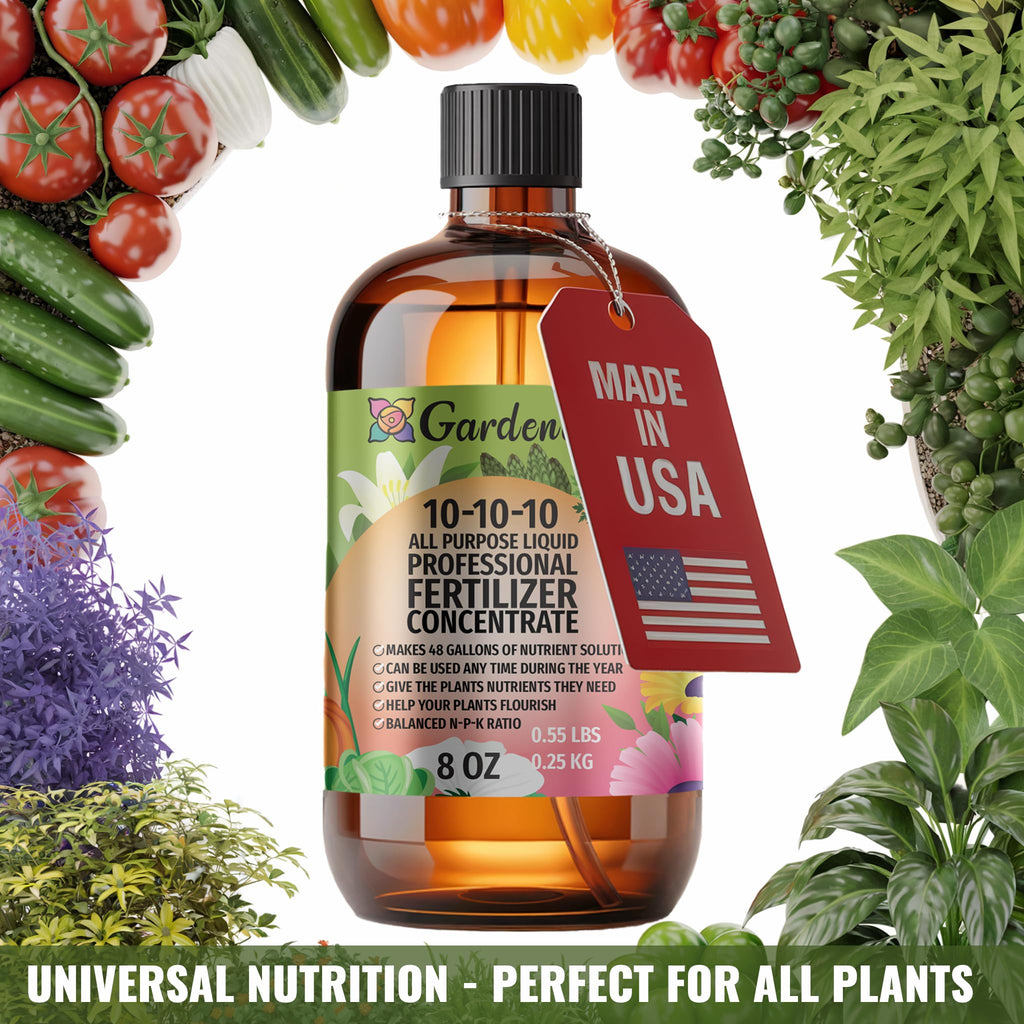 10-10-10 All Purpose Liquid Plant Food Fertilizer Concentrate 8 OZ V66359