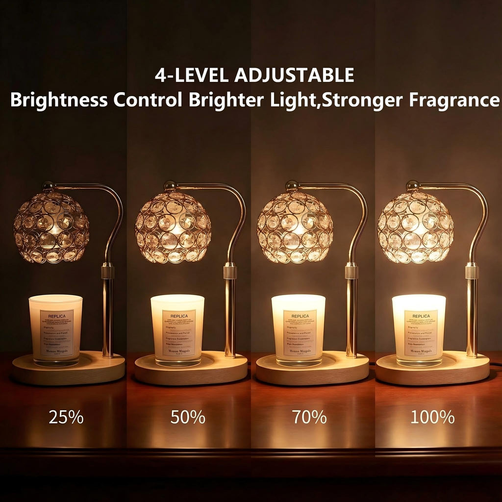 Candle Warmer Lamp with Timer & Dimmer, Adjustable Height Q42639