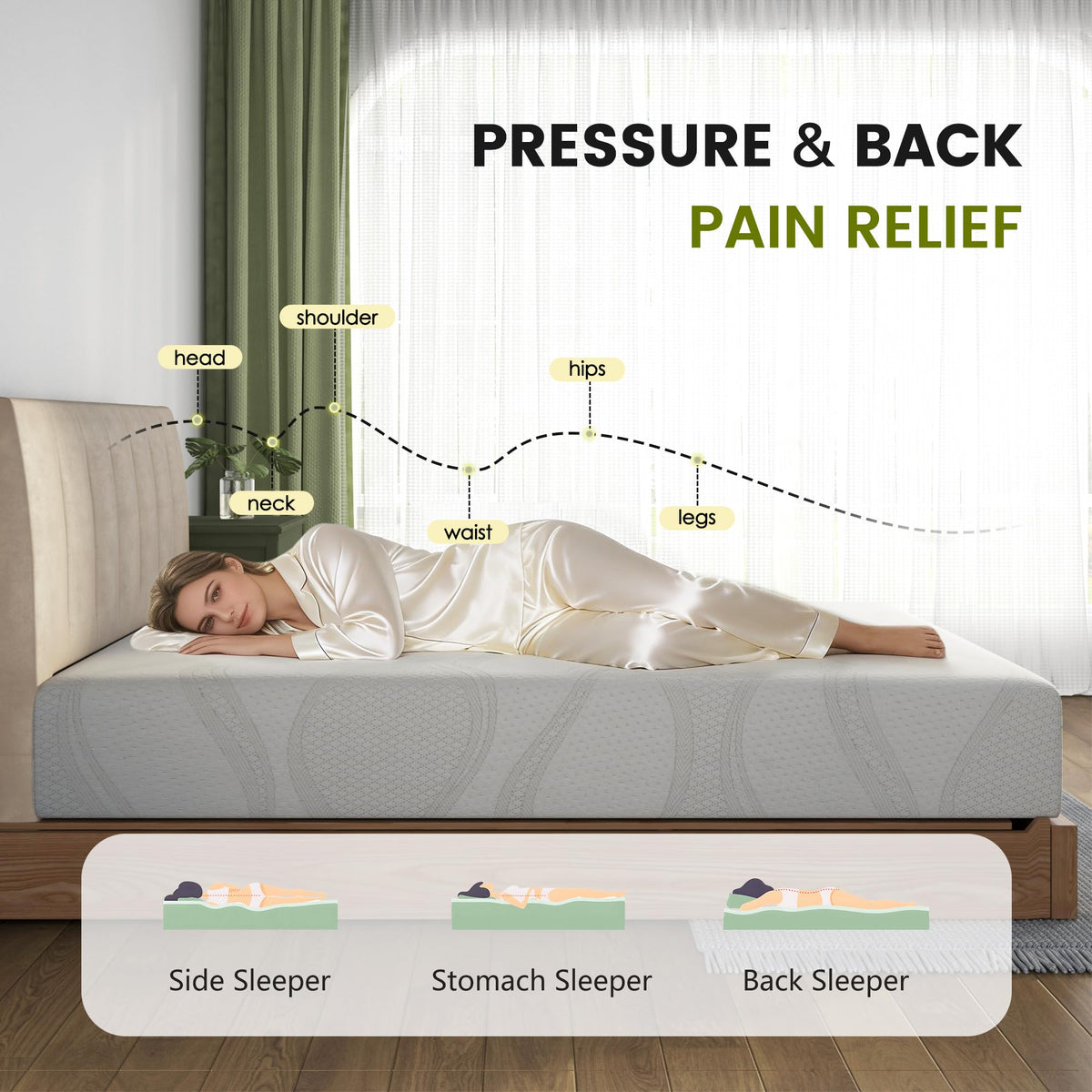 6 Inch Twin Memory Foam Mattress B1899