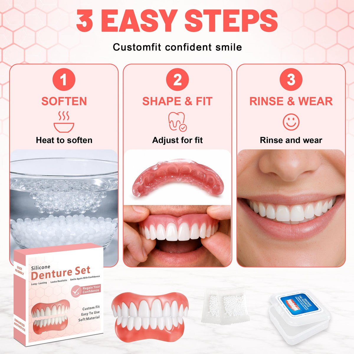 Custom Upper & Lower Dentures L4443