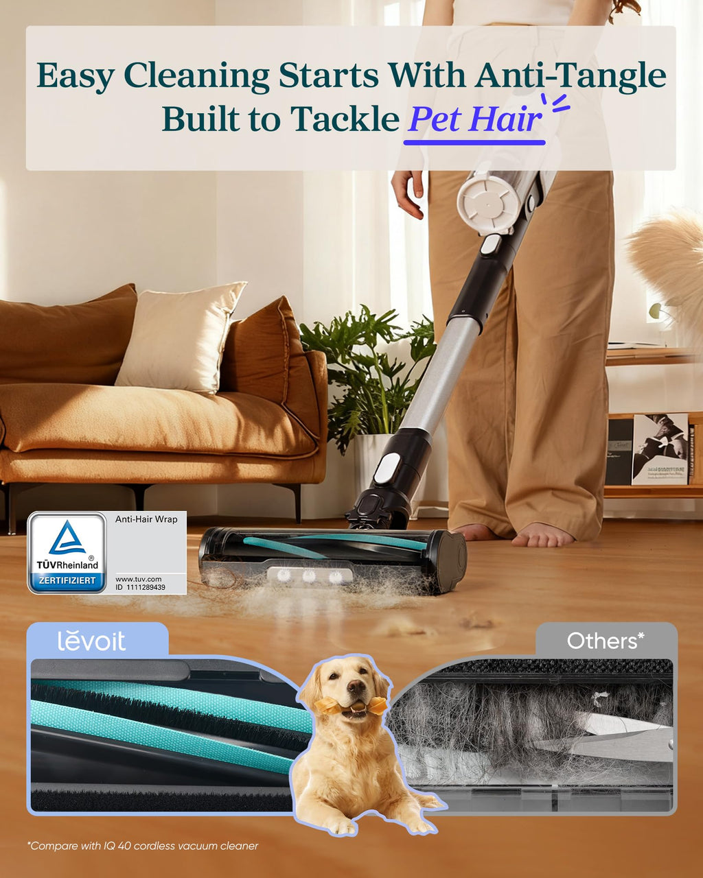Cordless Vacuum Cleaner for Pet Hair X139