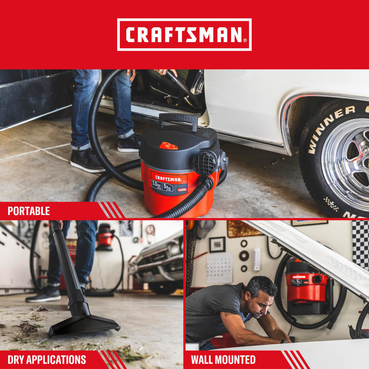 5 Gallon Wet Dry Shop Vacuum Y195