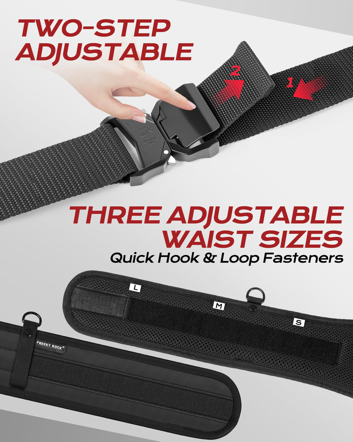Heavy Duty Tool Belt with 2 Tool Pouches, Adjustable Work Belt I879154