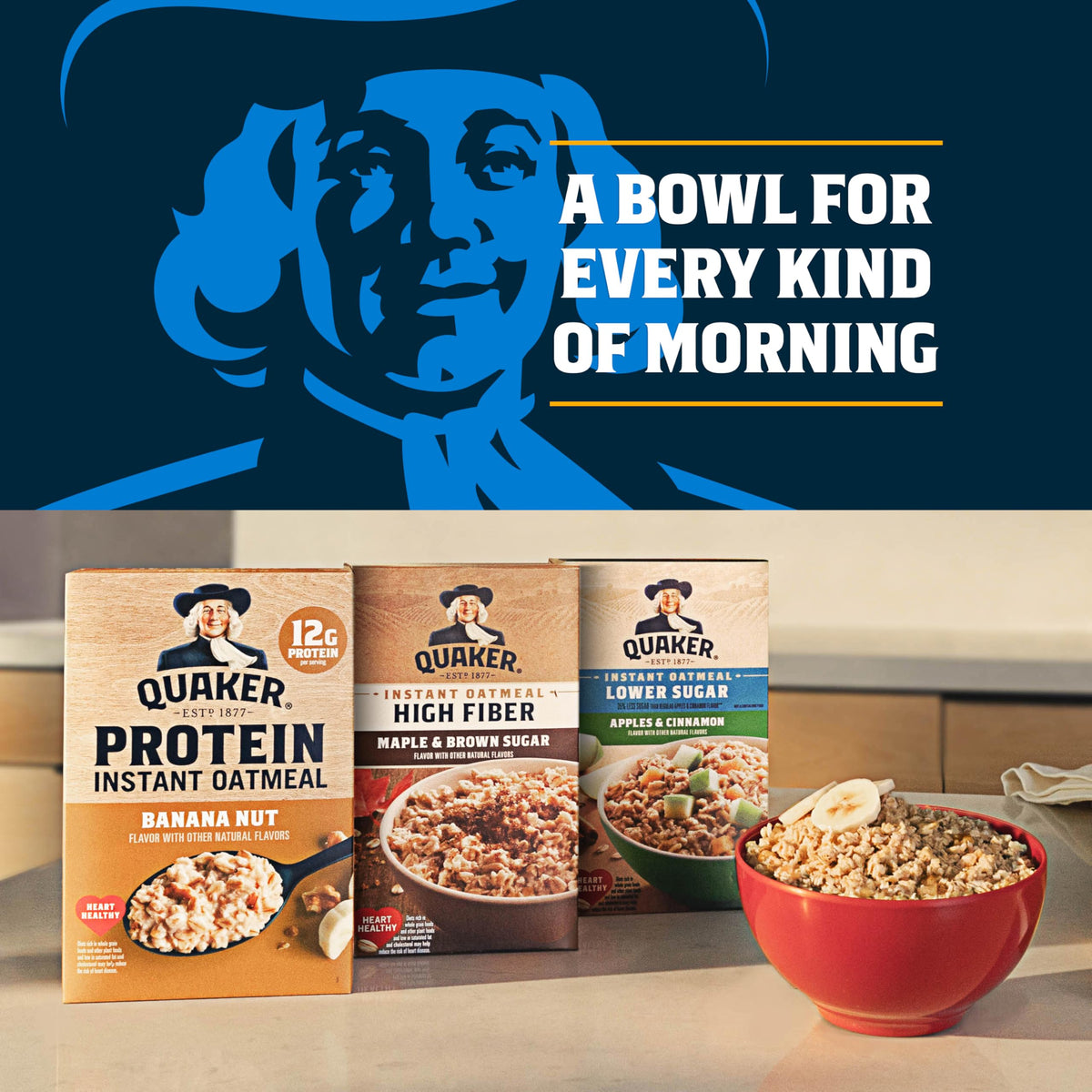 Instant Oatmeal 4 Flavor Variety Pack 1.76 Ounce (Pack of 12) I306624