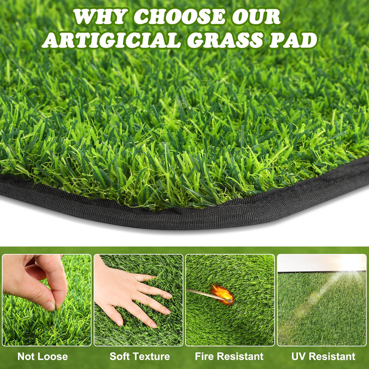 Washable Artificial Grass Mat L492