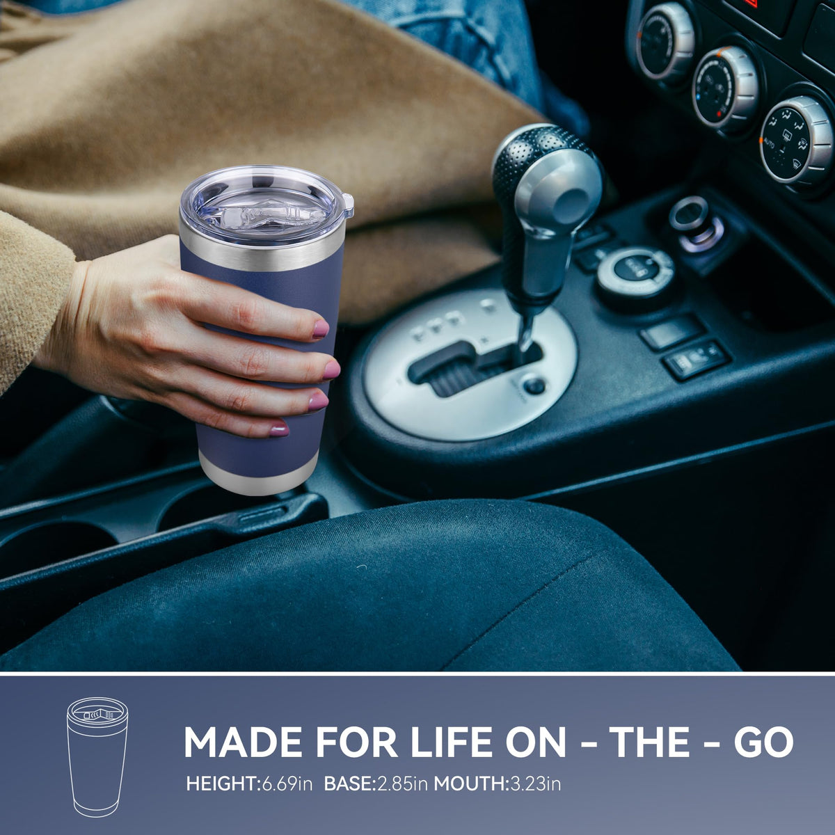 20 oz Stainless Steel Insulated Tumbler with Lid Z81325