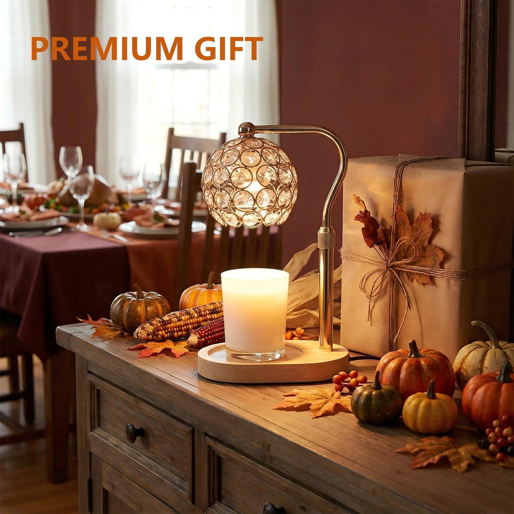 Candle Warmer Lamp with Timer & Dimmer, Adjustable Height Q42639