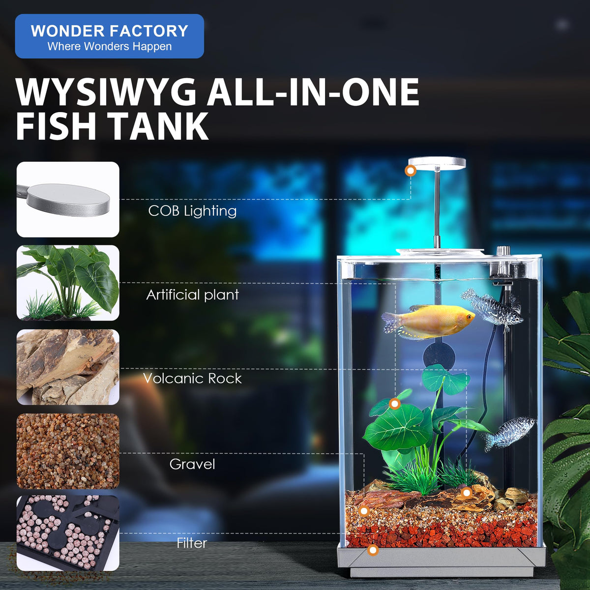 3 Gallon Fish Tank Aquarium G894941