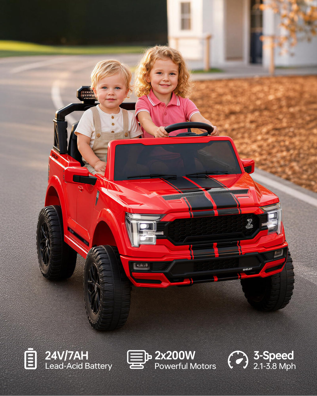 24V 2 Seater Ride on Toy Electric Car A968