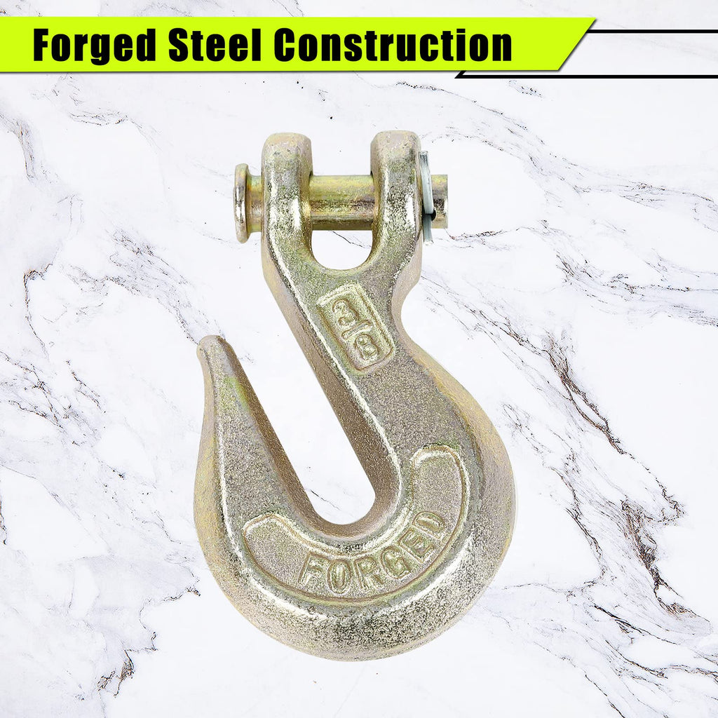 3/8 Inch Grade 70 Clevis Grab Hooks 4 Pack Q773