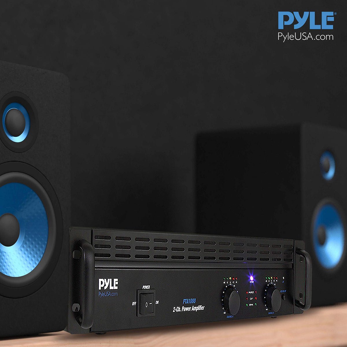 1000 Watt 2-Channel Bluetooth Power Amplifier D601