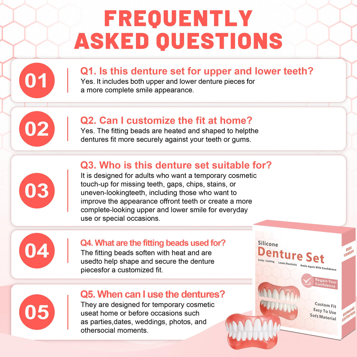 Custom Upper & Lower Dentures L4443