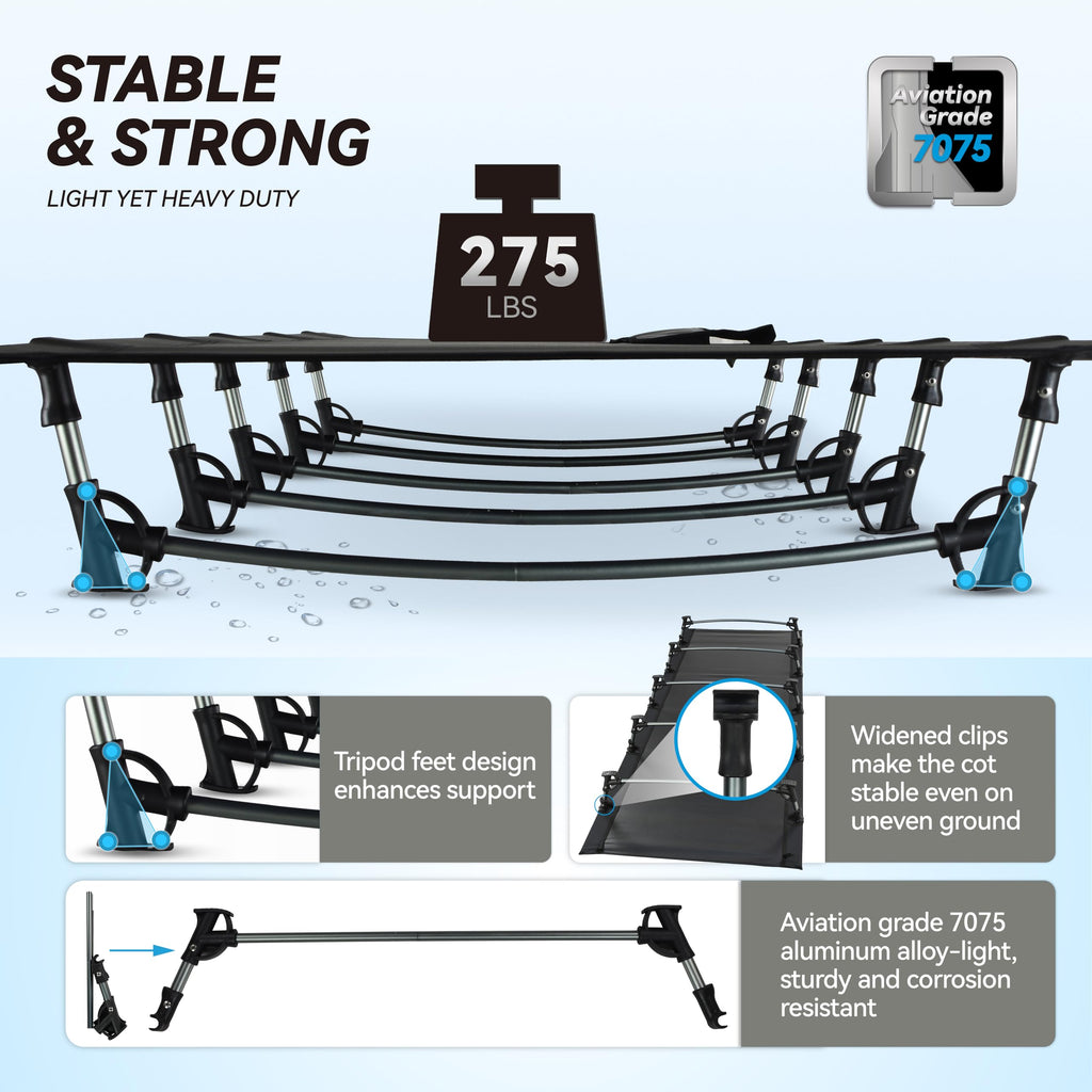 Ultralight Folding Camping Cot Bed J866