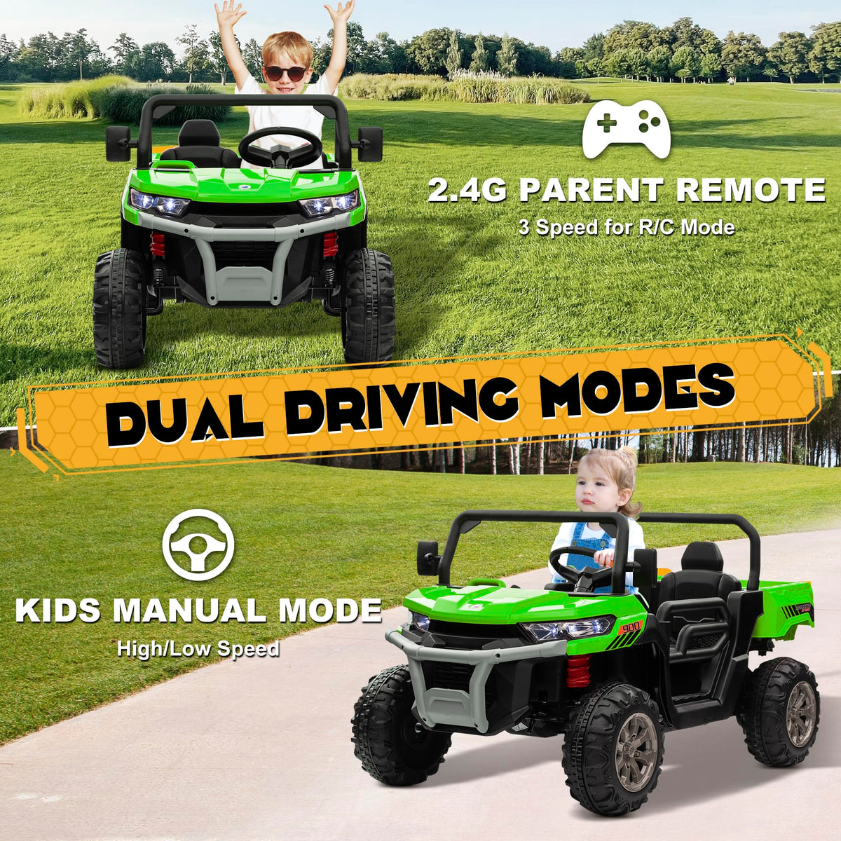 24V 4WD Ride on Car Dump Truck Y59162