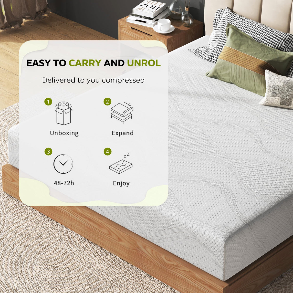 6 Inch Twin Memory Foam Mattress B1899