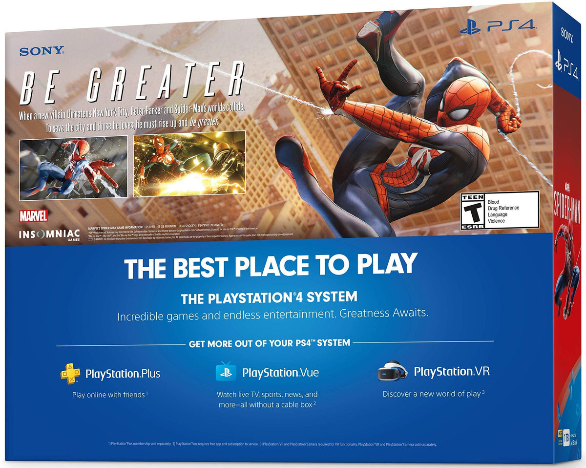 Playstation 4 1TB Jet Black Console with Wireless Controller E561289