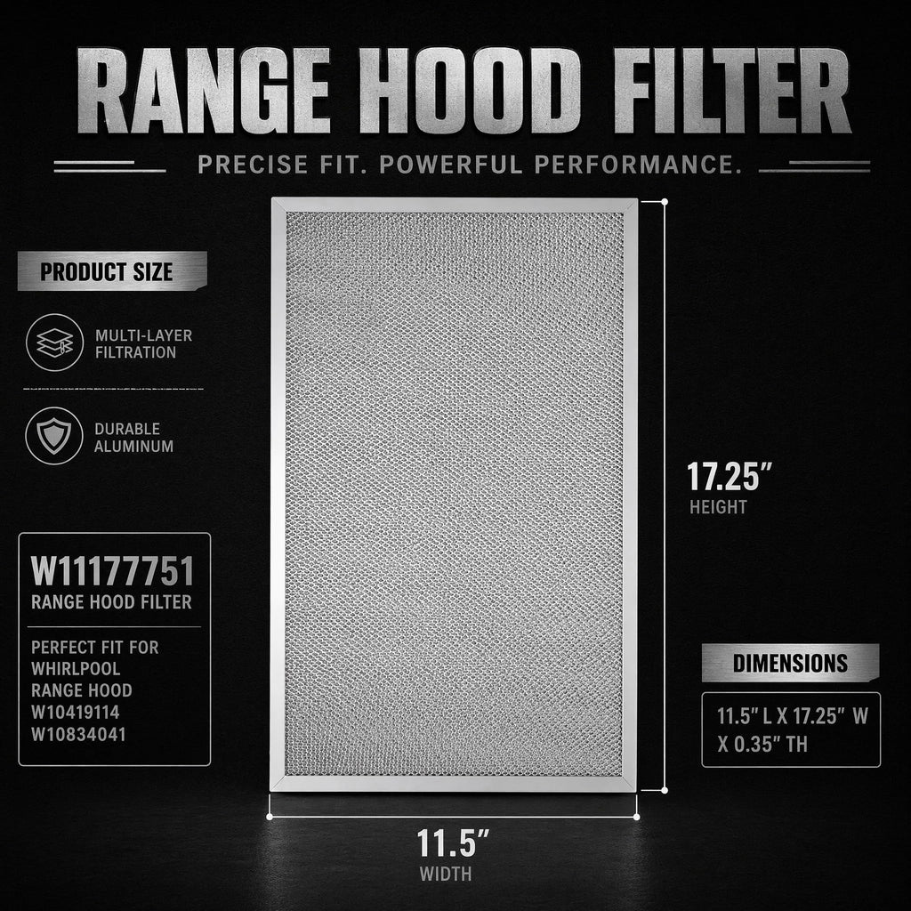 Aluminum Mesh Range Hood Filter 11.5"x17.25" 2 Pack L88524