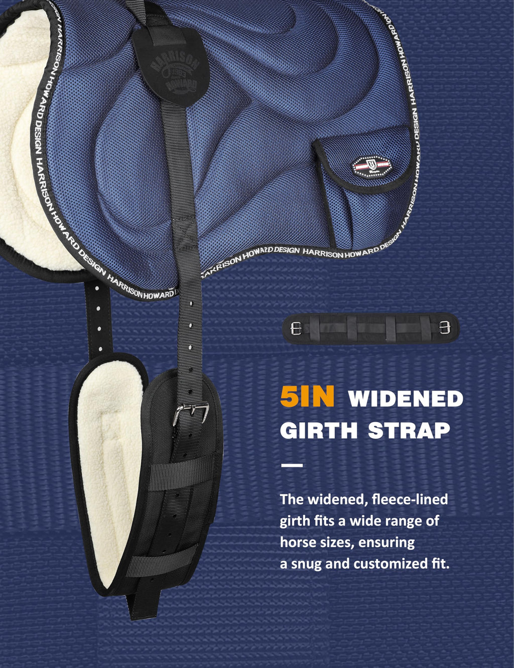 Mesh Bareback Horse Riding Pad with Girth G655