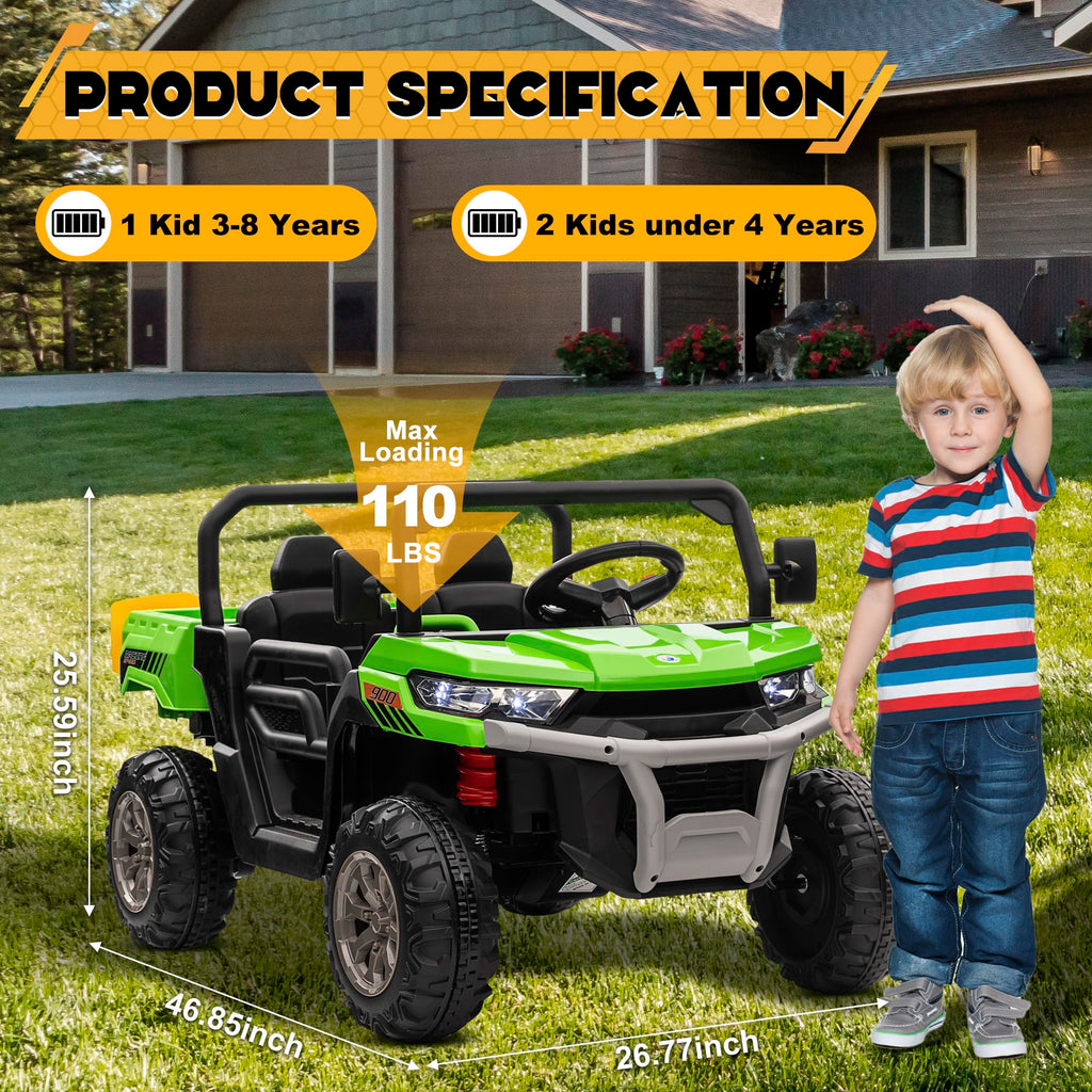 24V 4WD Ride on Car Dump Truck Y59162